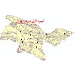 شیپ فایل استان تهران